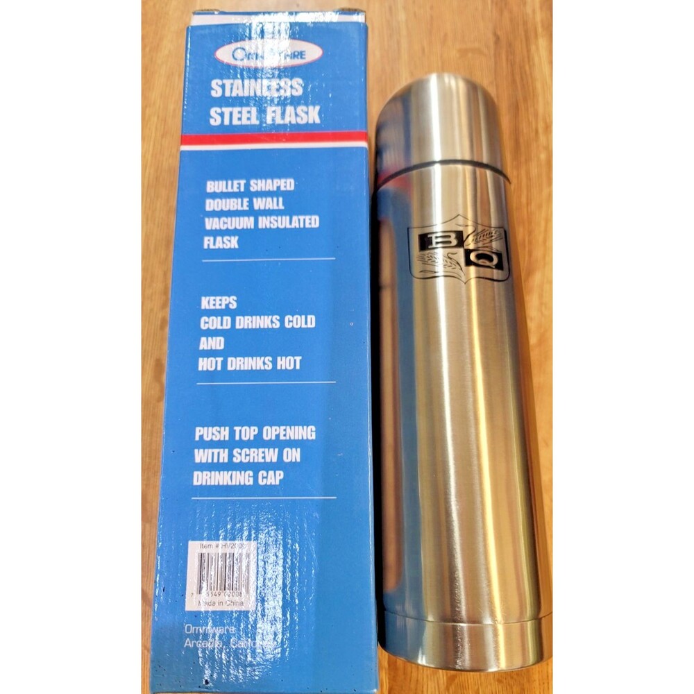 Stainless Steel Vacuum Coffee Flask ,750ml LABELED b/g